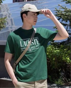 【4.9折】5楼法国鳄鱼LACOSTE宽松印花T恤TH0322-98-132吊牌价590折后价290
