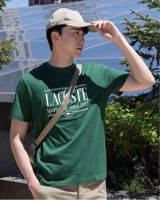 【4.9折】5楼法国鳄鱼LACOSTE宽松印花T恤TH0322-98-132吊牌价590折后价290 商品图0