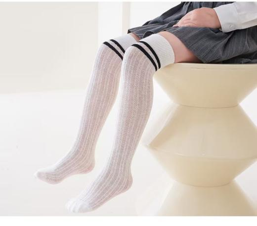 👀 不勒腿认证 ! 回购5次，巨透气！💰19.9元三双防蚊袜大腿袜，👏【叽叽呀呀儿童网眼防蚊袜】 👍这种袜口真的不勒✖️细密织造工艺🧵给宝宝一个舒柔透气的行走小蚊帐 商品图2