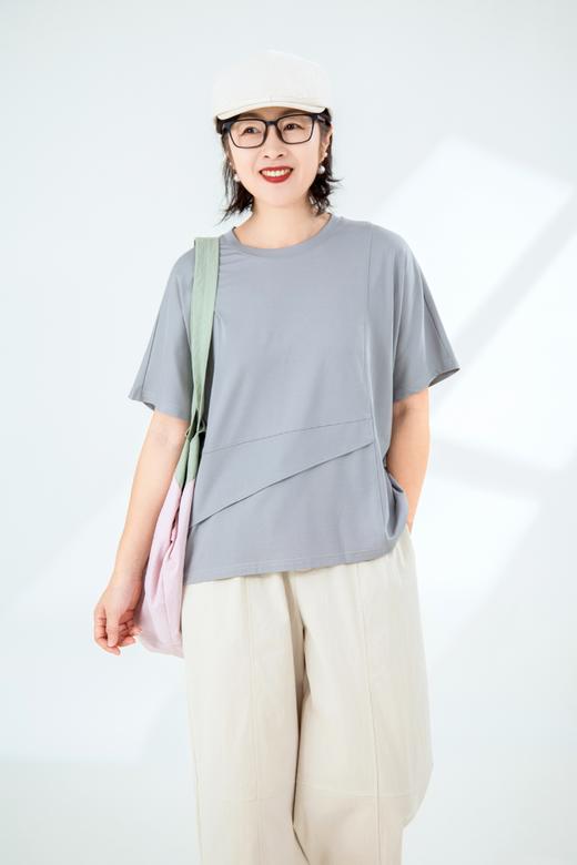 气质灰短袖T 商品图0