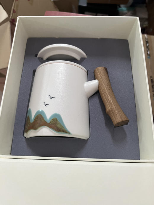 禅意江山茶漏杯（手拎盒） 商品图0