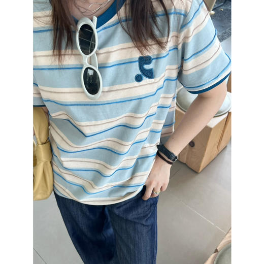 特  2506203    韩国🇰🇷彩色刺绣字母短袖T 商品图3