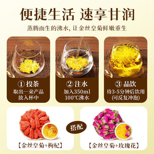 【2025新茶】菊花茶枸杞胎菊金银花玫瑰花茶组合养生茶正品官方旗舰 商品图1