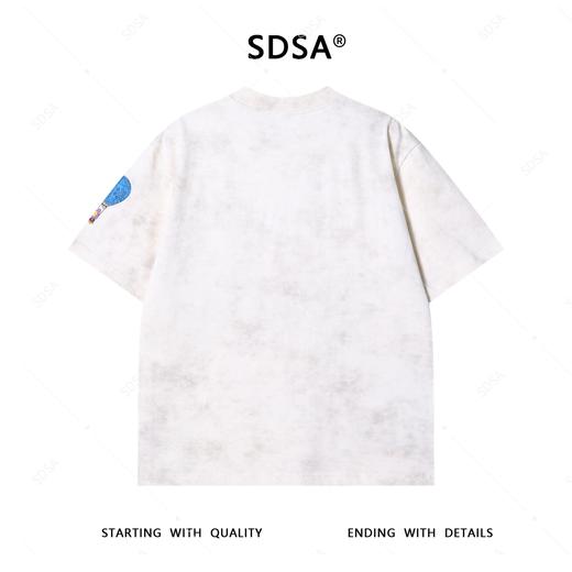 T3789夏季高级感新款男士美式彩色热气球印花短袖T恤满天星百搭上衣 商品图5