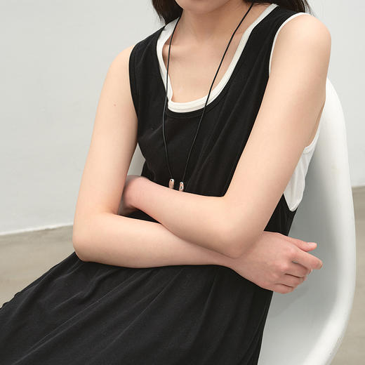 NEELLY纳俪商场同款夏新款时尚两件套连衣裙女休闲舒适可拆卸长裙N25053Y01175 商品图2