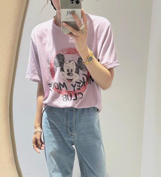 韩国订单米奇做旧短袖T恤06051 商品图9