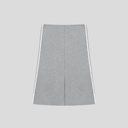 GOODBAI 抽绳收腰织带直筒开衩微弹半身中裙 商品图4