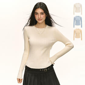 Ariseism 美式复古针织衫女2025春季新款内搭打底修身上衣