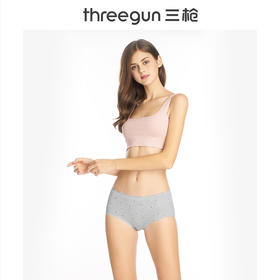 Threegun三枪 细柔莫代尔印花无痕女士三角裤-40694B0P1