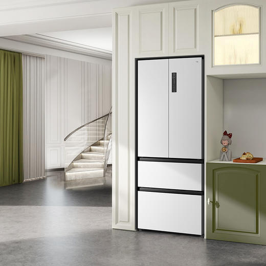 TCL小清柠460升法式多门四开门双净味58cm超薄机身一级能效冰箱 R460T5-D 商品图8