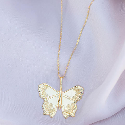 订购6周到｜Girls Crew-Butterfly-金色 蝴蝶 项链［美国设计师］ 商品图4