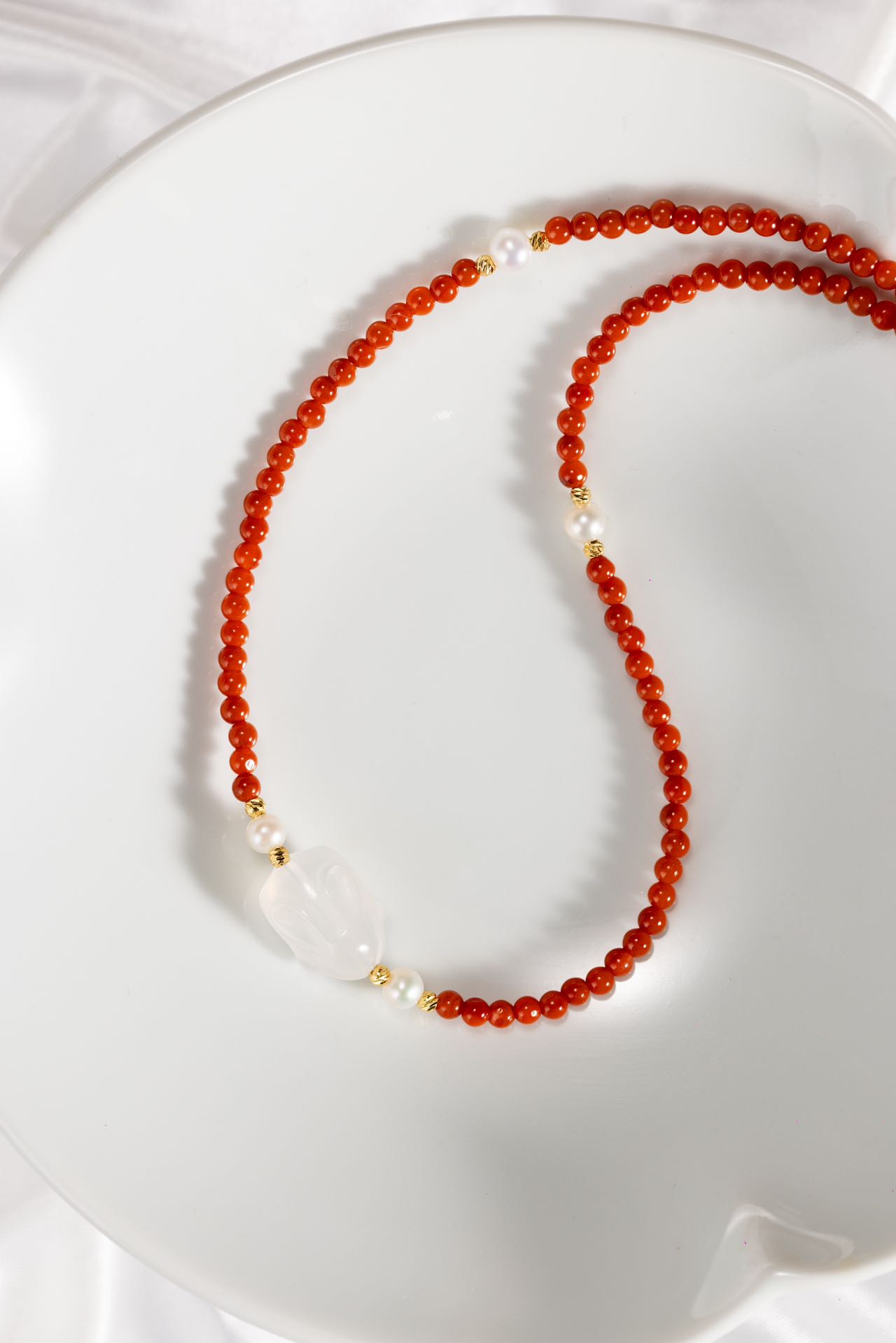 珍珠【敦煌溢彩|一梦入敦煌 】南红玉兔珍珠系列