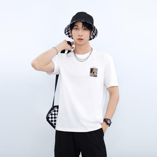 【新品上市】HX 夏季圆领短袖T恤合体S102522860101/02 商品图4