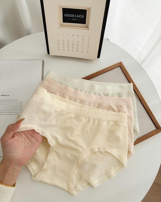 高品质女士50支莫代尔无缝裸氨内裤9748 商品图11