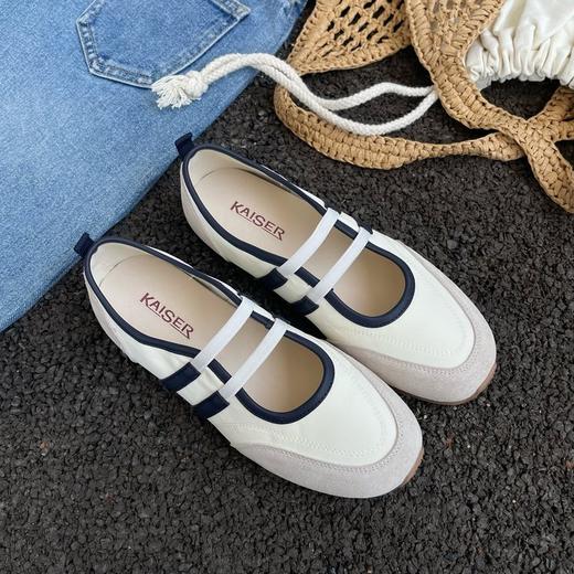 凯撒KAISER 超软真皮玛丽珍德训鞋 2cm厚底运动乳胶垫 多色可选 一脚蹬穿脱超方便 商品图7