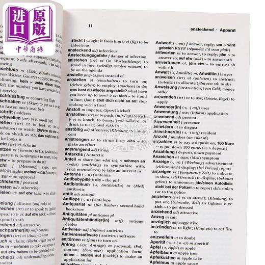 【中商原版】Merriam Webster’s German-English Dictionary 麦林韦氏德英词典2024版 商品图3