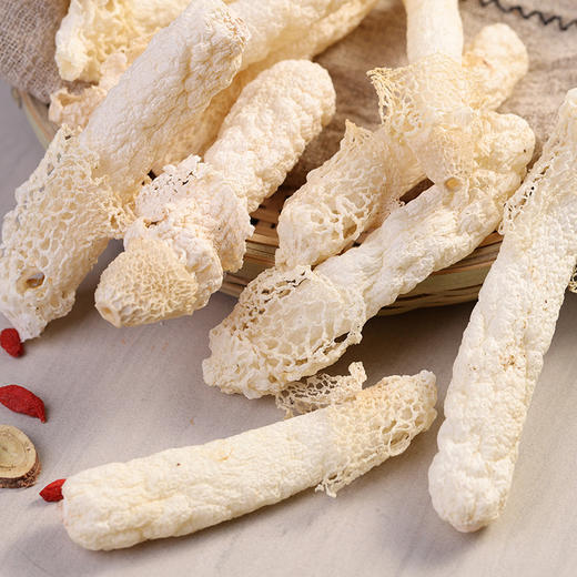 在菌屋 贵州野生织金竹荪100g/袋 脆嫩爽口 商品图4