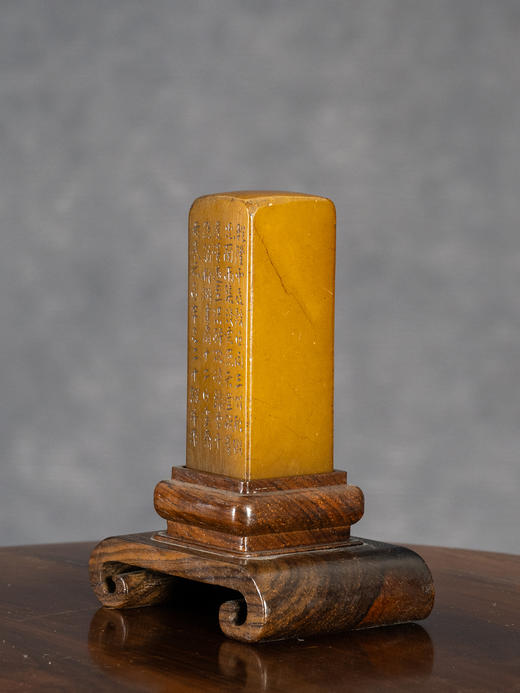 清	蒋仁款寿山石诗文印章 商品图2