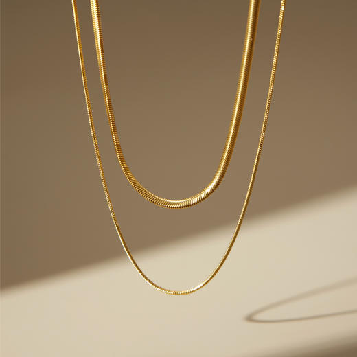 ARSIS｜自由搭配系列 双层蛇骨链项链 商品图8