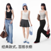 半练U领罗纹背心TA072 女夏外穿运动美背带胸垫内搭白色纯色吊带上衣 商品缩略图5