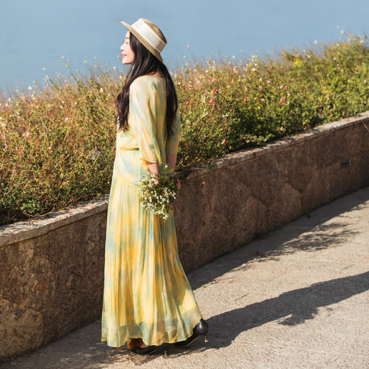 【林栖设计小店】真丝衫吊带衬衣新中式印花无龄感宽松2025夏季新款上衣女两件套1952064 商品图5