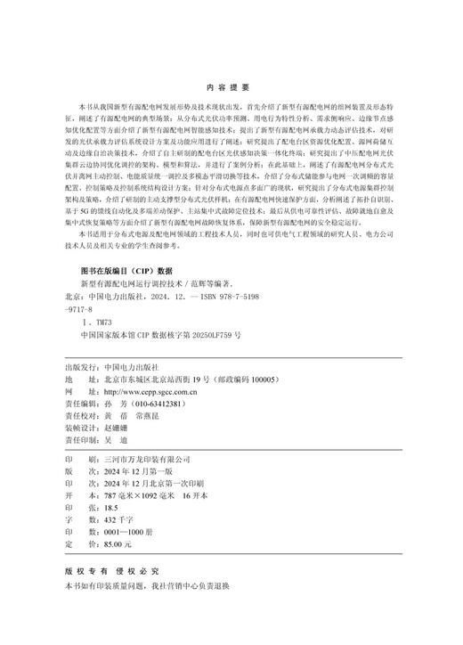 新型有源配电网运行调控技术 商品图3