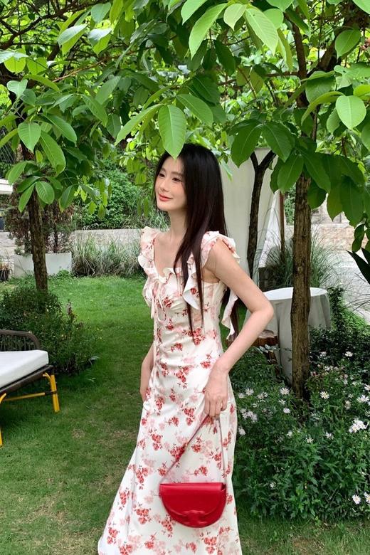 SIA SAYLOR 设计感荷叶边碎花连衣裙 20447 商品图6