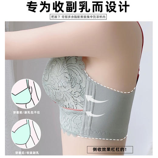 哺乳内衣聚拢防下垂收副乳产后孕期喂奶专用大胸显小文胸罩怀孕 商品图2
