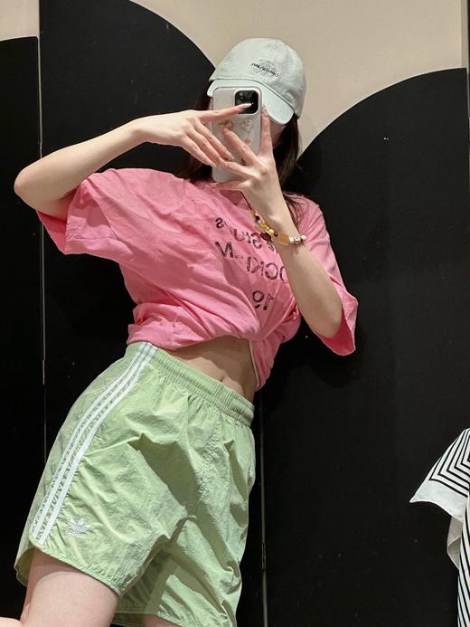 外贸单朋克复古美式运动梭织经典松紧腰短裤 商品图3