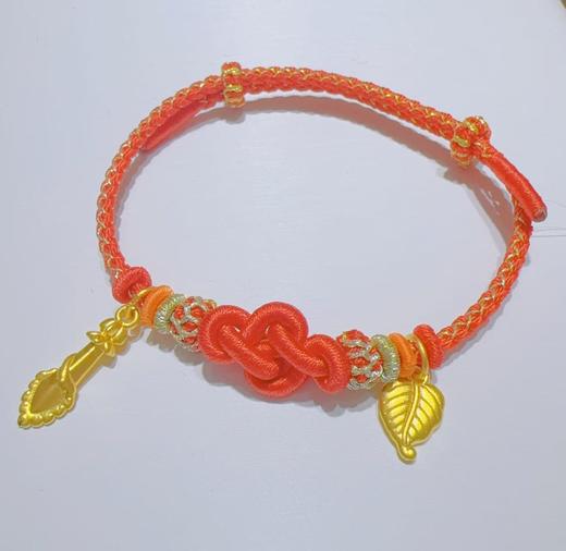 1F老庙黄金 文殊手绳足金 商品图0