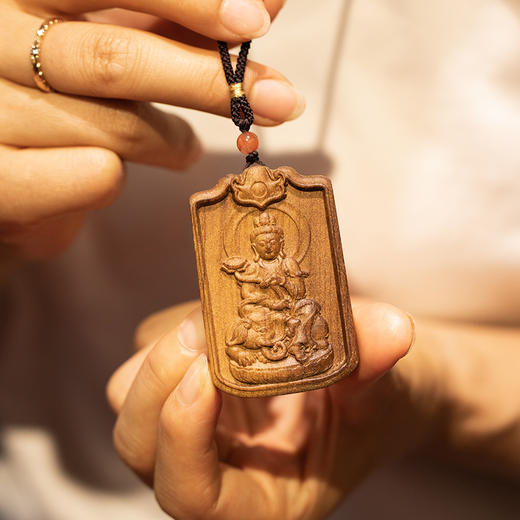 金丝楠木非遗工艺精雕，十二生肖守护牌 商品图2