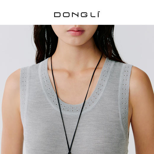 东黎 • 温柔的海风 远洋连衣裙 桑蚕丝山羊绒女士精纺连衣裙 5202 商品图4