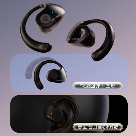 SKYWORTH创维 小椰球蓝牙耳机STP009/创维OWS挂耳式蓝牙耳机STP013 畅享音乐 无线自在 商品图8