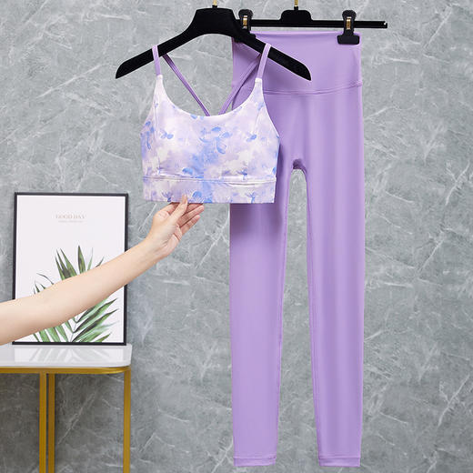 2025Luulu yoga suit set without awkward lines, lifting buttocks, peach buttocks fitness pants 商品图8