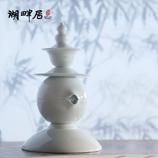 湖畔居西湖三潭印月青瓷茶具套装功夫茶具送礼套装 商品图2