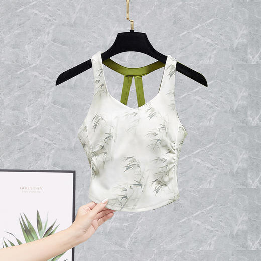 2025 Luulu new short sleeved fitness Pilates training suit top high-end three piece set 商品图5