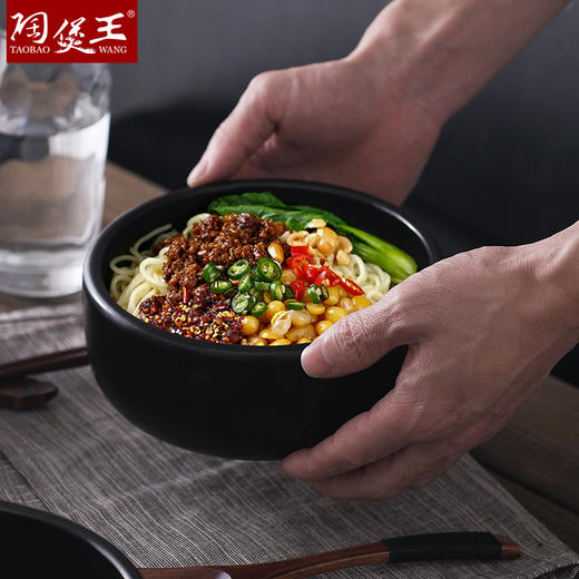 【韩式碗锅】陶煲王韩式碗锅石锅拌饭麻辣烹饪陶瓷碗小砂锅煤气专用砂锅石锅 商品图2