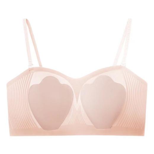 夏季冰丝款无痕内衣女大胸显小凉感兔耳朵防下垂收副乳无钢圈文胸 商品图4