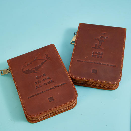 小林漫画 疯马皮 定制 笔袋 多功能收纳包 成年人的 “治愈文具” 商品图0