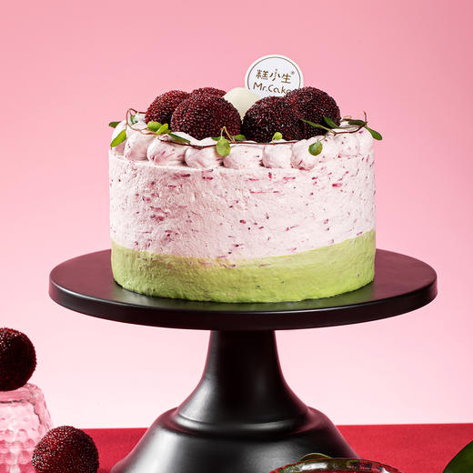 周末宠粉福利-梅荔盛夏半糖蛋糕（有围边） 商品图1