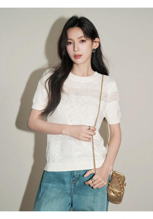 HAMEOXS夏季女士针织衫 | 微宽松版型、上身显瘦遮肉、舒适百搭、短袖/连衣裙/防晒针织衫款式多样 商品图8