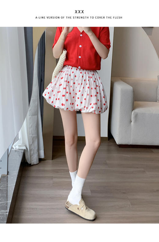 【YW】无忧购红色圆点短裙裤截单后3-5天发货） 商品图2