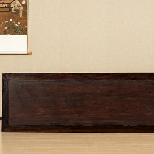 清	红木瓜棱腿罗锅枨矮栳圆包圆独板条桌 商品图4