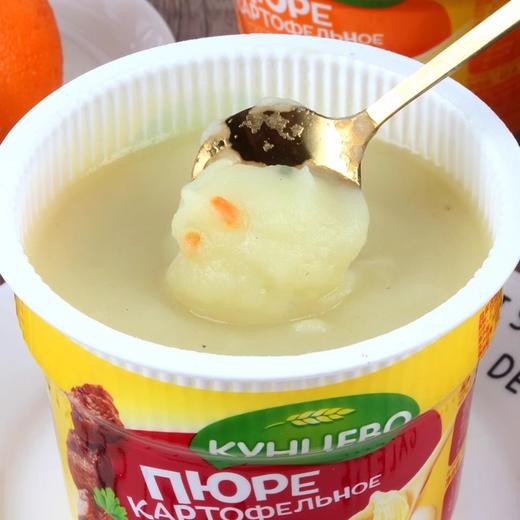 【中欧班列精选】俄罗斯进口昆采沃牌速溶土豆泥粉速食冲泡即食品杯装代餐40g/桶 商品图5