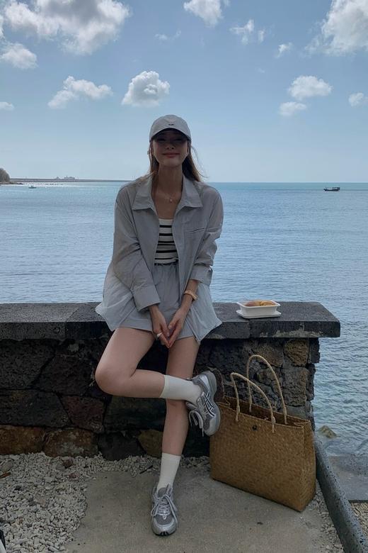 HAYES 韩系休闲外套短裤套装 20454 商品图6