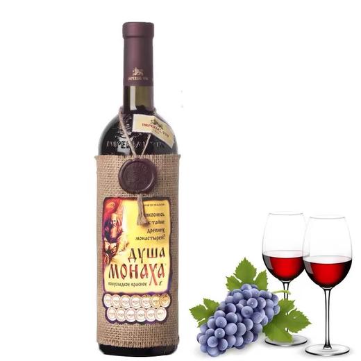 【中欧班列精选】俄罗斯原装进口摩尔多瓦修道士红酒麻袋片半甜红葡萄酒750ML 商品图4