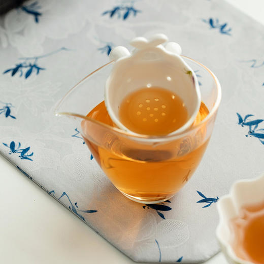 米马推荐 手绘紫藤茶漏 高温陶瓷 可直接挂杯 商品图1