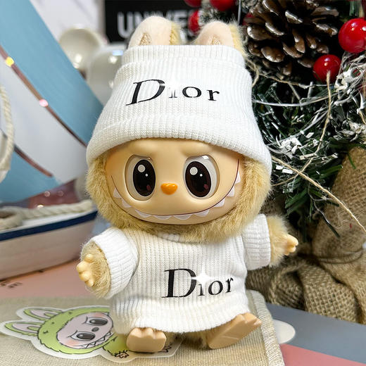 【labubu坐坐派对娃衣，新品上架！】labubu坐坐派对娃衣 一二代盲盒 用Labubu娃衣拉布布衣服 毛绒搪胶脸-QQ 商品图10