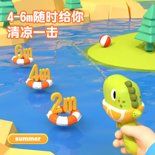 儿童水枪玩具动物小水枪批发宝宝黄鸭喷水枪恐龙戏水沙滩夏季玩具 商品图3