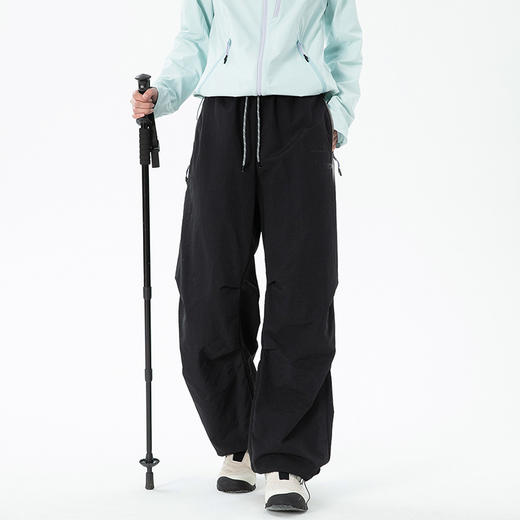 冲锋裤男女款 夏季薄款户外防风防水透气速干伞兵工装女登山裤 商品图3